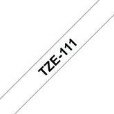 Brother Black On Clear Label Tape 6mm x 8m - TZE111